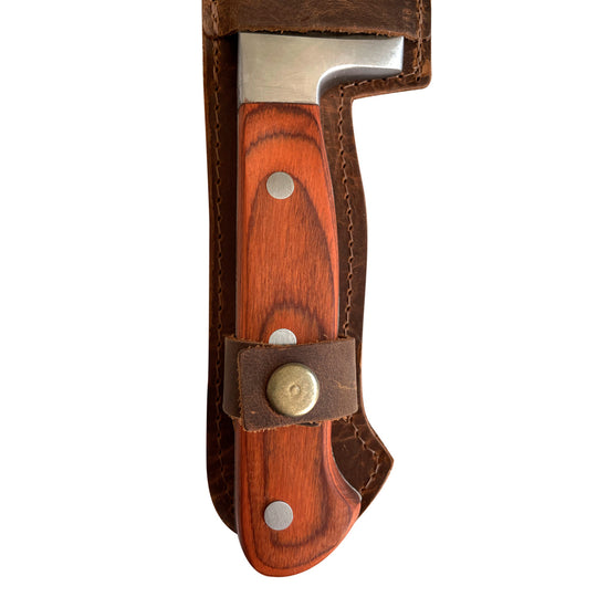 Cuchillos artesanales con funda de cuero - Acabado Premium Garantizado